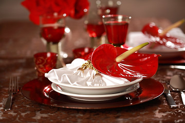 Image showing Luxury place setting