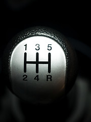 Image showing Manual car gear shift