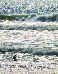 Image showing Swimmer in the ocean