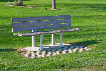 Image showing bench in the park