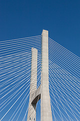 Image showing detail of  bridge in Lisbon, Portugal