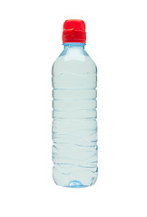 Image showing Bottle of water isolated on the white