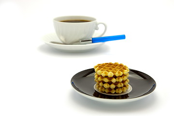 Image showing Cookies and coffee cup