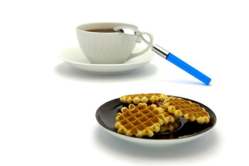 Image showing Cookies and coffee cup