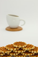 Image showing Cookies and coffee cup