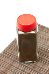 Image showing Instant coffee in glass bank-fragrant