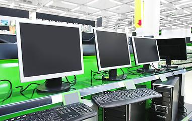 Image showing computers in supermarket