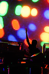 Image showing A concert of electronic music