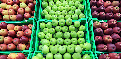 Image showing apple at a farmer's market