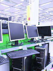 Image showing computers in supermarket