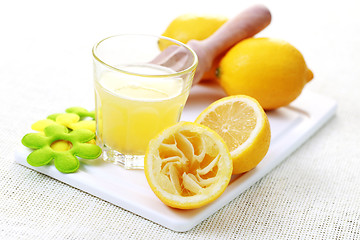 Image showing fresh lemon juice