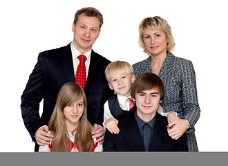 Image showing Merry big family portrait