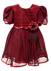 Image showing Natty crimson baby gown