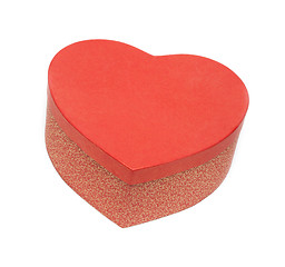 Image showing Gift box in form heart