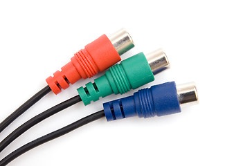 Image showing Three color connectors