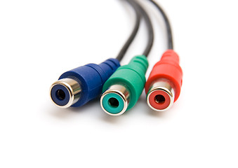 Image showing Three color connectors