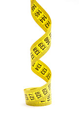 Image showing Yellow measuring tape