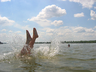 Image showing Diving