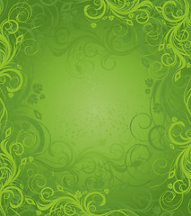 Image showing Vector floral background