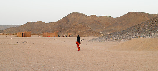 Image showing bedouin woman