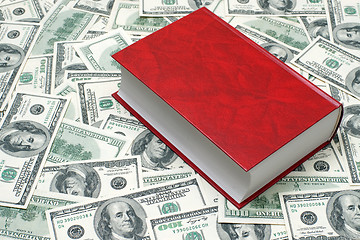 Image showing Book on the dollar background