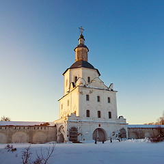 Image showing Monastery in sunset light