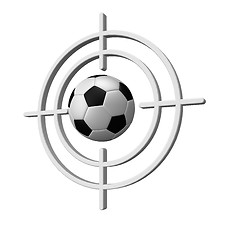 Image showing soccer target
