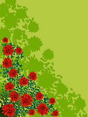 Image showing Abstract flower background