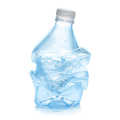 Image showing Crushed plastic bottle