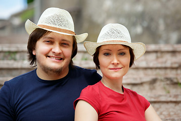 Image showing Happy couple outdoors