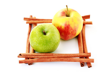 Image showing apples and cinnamon