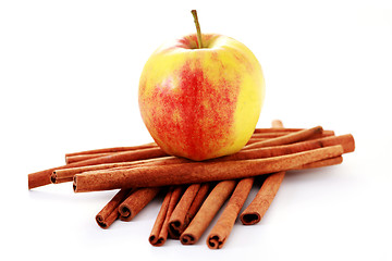 Image showing apple and cinnamon