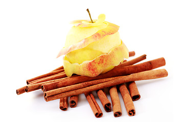 Image showing apple and cinnamon