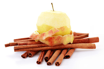 Image showing apple and cinnamon