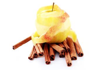 Image showing apple and cinnamon