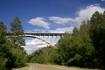Image showing The Los Alamos Canyon Bridg
