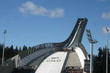 Image showing The new Holmenkollen skijump, March 2010