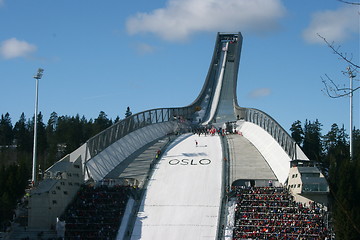 Image showing The new Holmenkollen skijump, March 2010