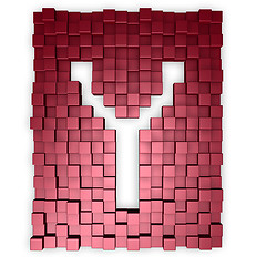 Image showing cubes makes the letter y