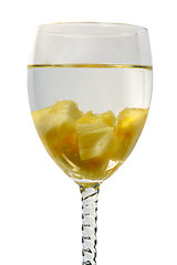 Image showing Water and pineapple