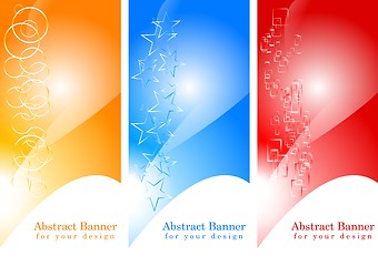 Image showing Set of abstract banners, eps 10