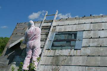 Image showing Asbestos removal worker