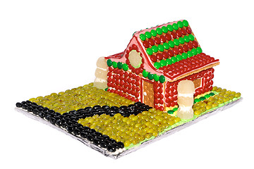 Image showing A candy house