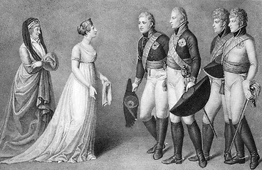 Image showing Frederick William and Louisa of Prussia romance scene