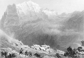 Image showing Felix Nef's labours in High Alps