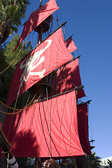 Image showing Close up on a Pirate Ship