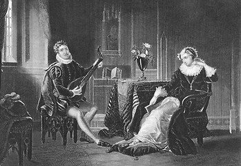 Image showing Mary Stuart and Chatelar romance scene