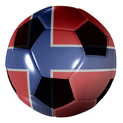 Image showing football norway flag