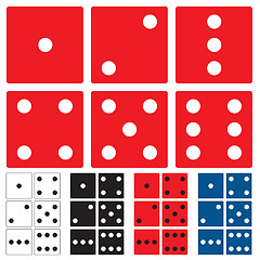 Image showing dice collection flat