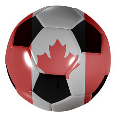 Image showing football canada flag